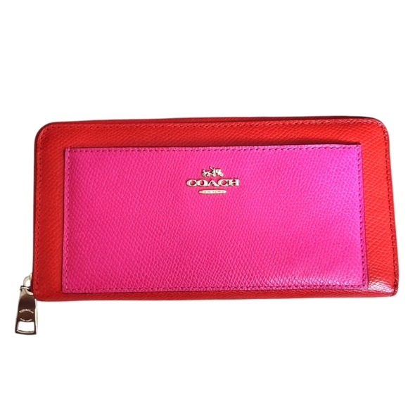 Coach Color Block Long Wallet - Picture 2 of 7